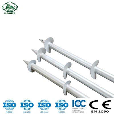 Sérhannaðar stórt blað heitgalvanhúðað spíralhaug